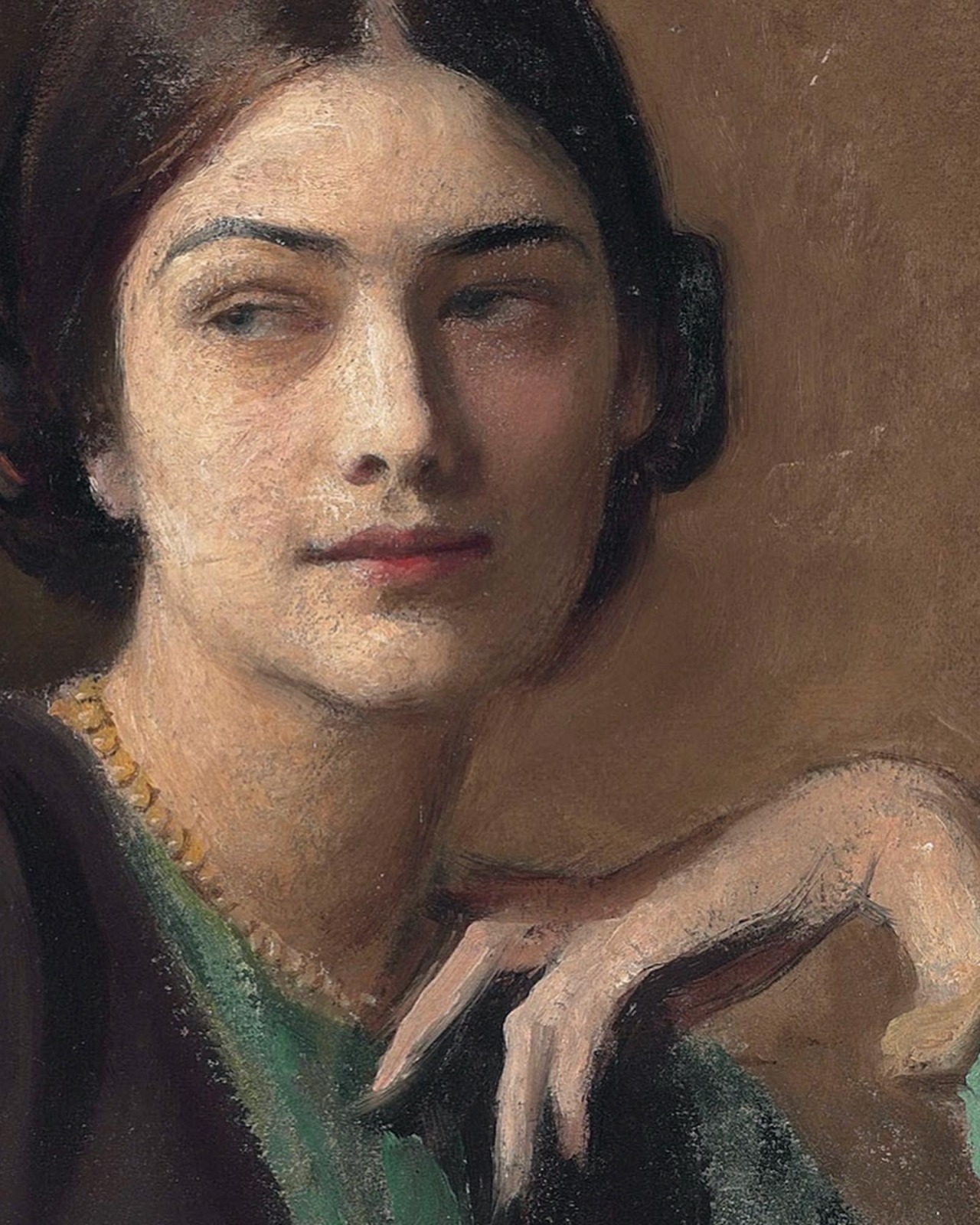 closeupofpaintings:George Spencer Watson - Clotilda von Derp (Frau Sakharoff), 1912