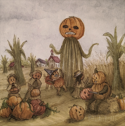 Pottsfield Harvest Festival Print By PizazzeArt