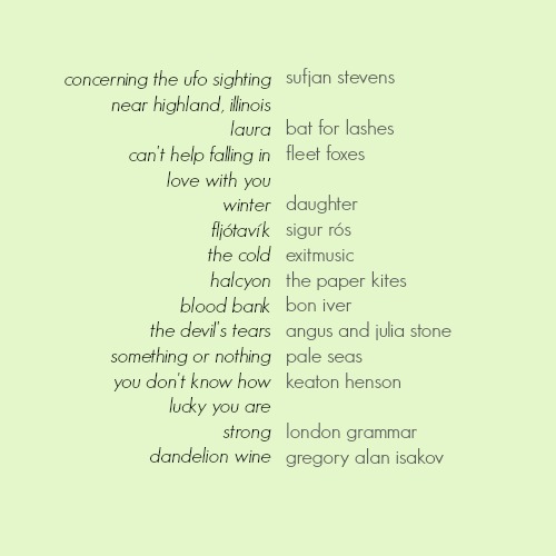 aesthetichoran: c a l m ; a playlist for when the world is too loud and the refuge of your bed 
