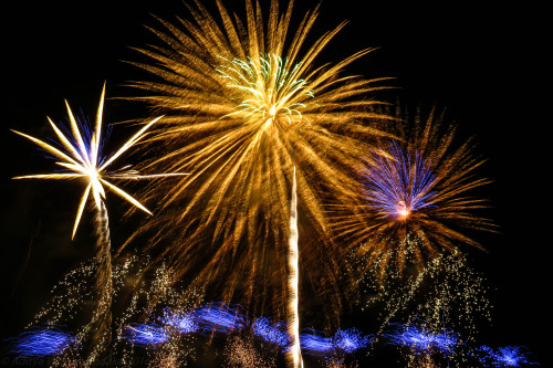 I stepped outside the conventional rules for photographing fireworks. I did it handheld with my Cano