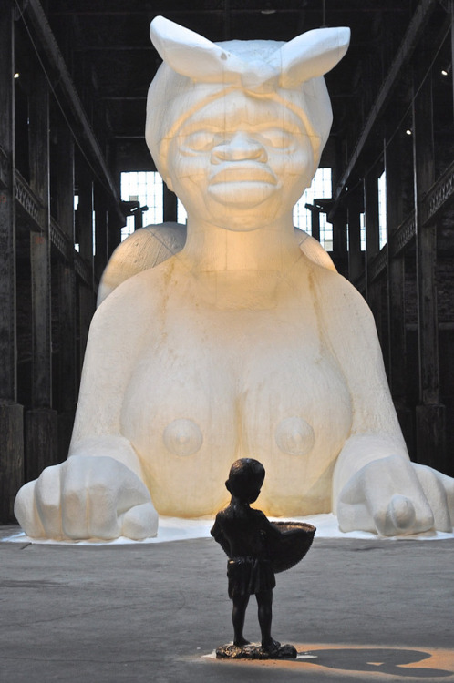 maxwangphotos: Kara WalkerA Subtlety, site-specific installation at Domino Sugar Factory, Brooklyn, 