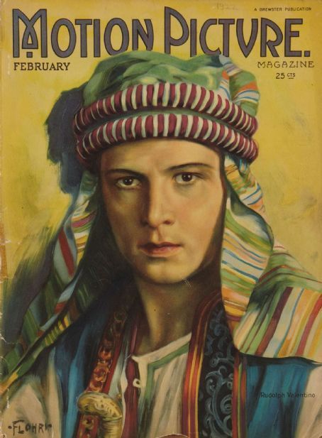 Sex Rudolph Valentino covers MOTION PICTURE Magazine pictures