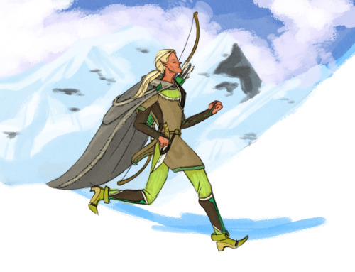 A favorite part when I first read LotR was (and still is) Legolas being an elf. Seeing things from f