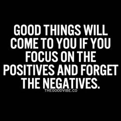 Lessons to learn. Focus on the positive aspects