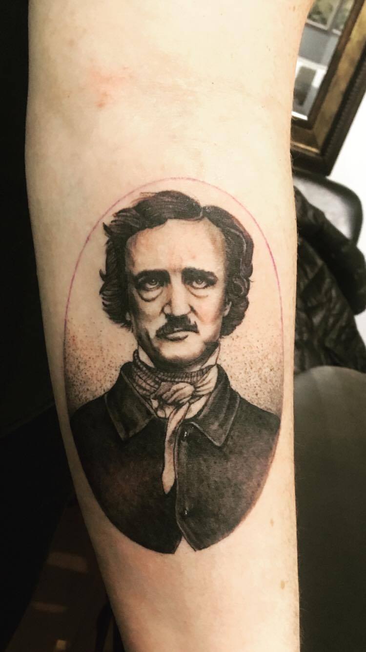 Edgar Allen Poe  Boston Temporary Tattoos
