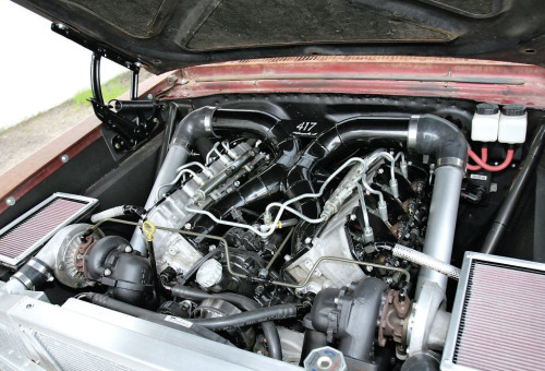 dieselnuts:  Twin turbo Duramax Chevy Nova porn pictures