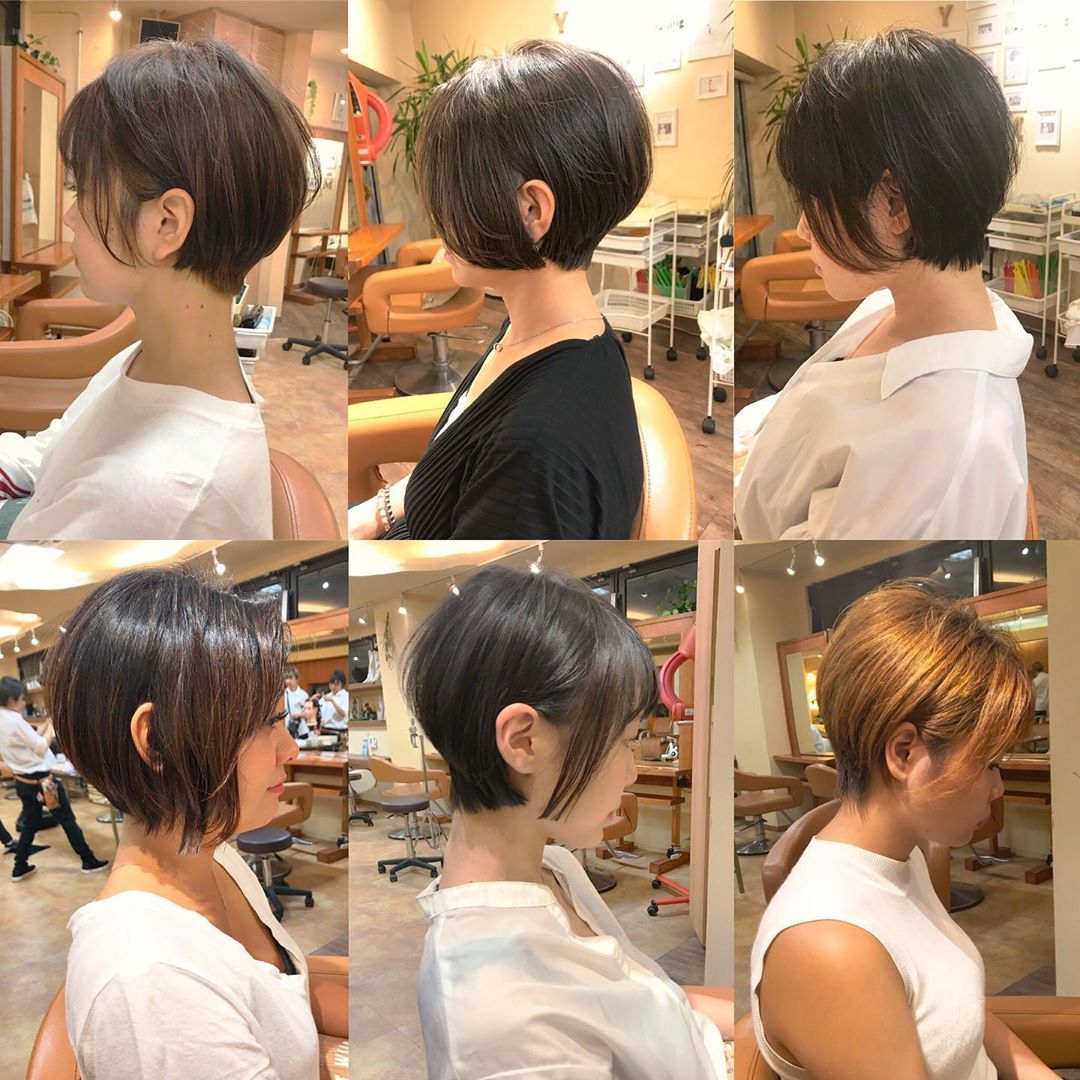 Hairdresser Kai Hinohira 大人かわいい ばっさりカット ショートヘア ヘアカタログ ショートボブ 耳かけ くびれショート 丸み