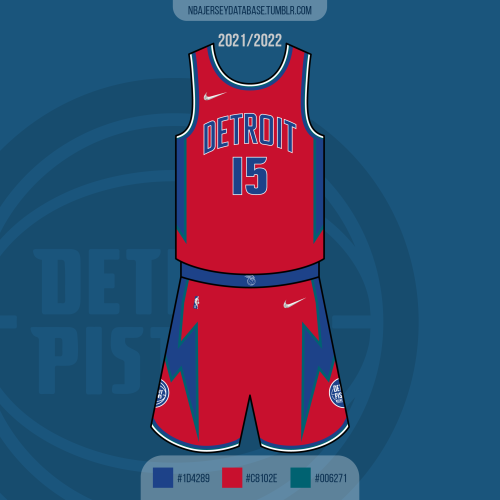 Detroit PistonsCity Jersey 2021-2022