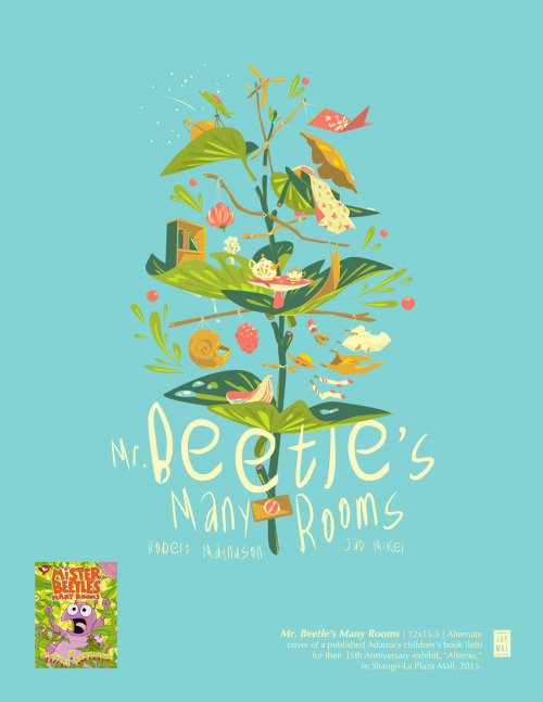 Mr. Beetle’s Many Rooms | Adarna x Ang INK for “Alterno” | In celebration of Adarna House’s 35
