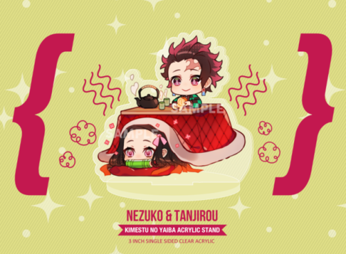Preorders for my new acrylic charms and standees are now open! &gt;&gt;&gt; ht