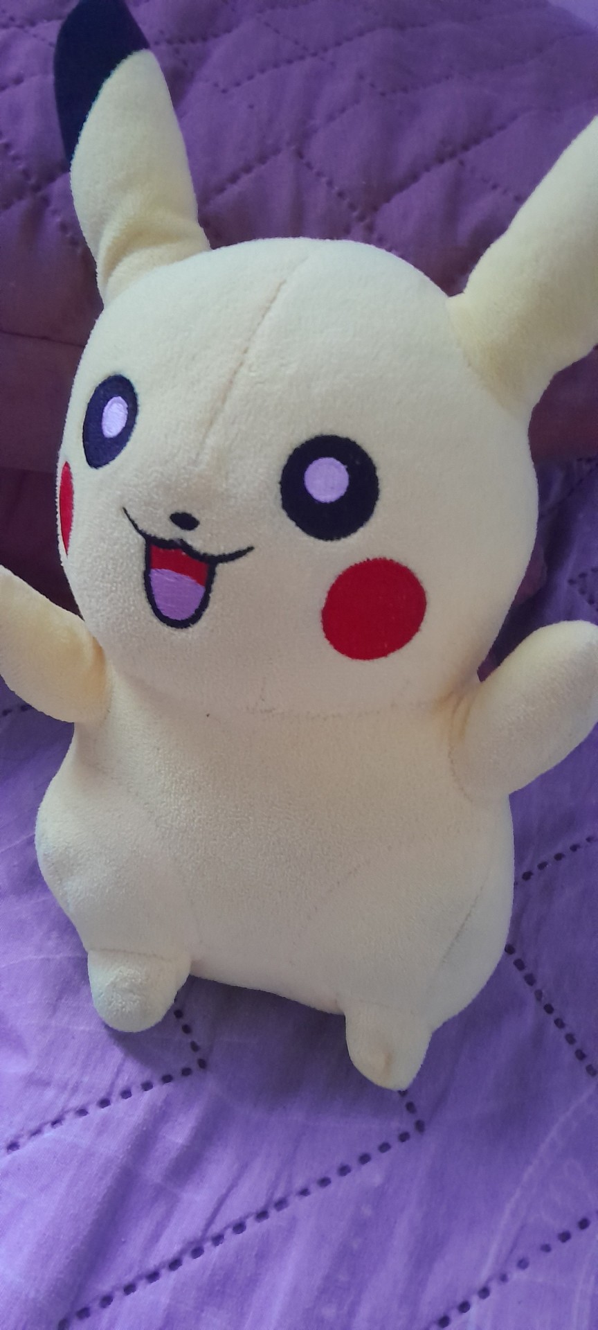 And Now, My Last Plushie That I Brought With Me When I Moved Out. It's Pikachu, He's Super Duper Cuddly!