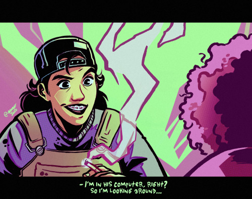  My mate @tlouey and I decided it would be fun to draw some Hackers screencaps