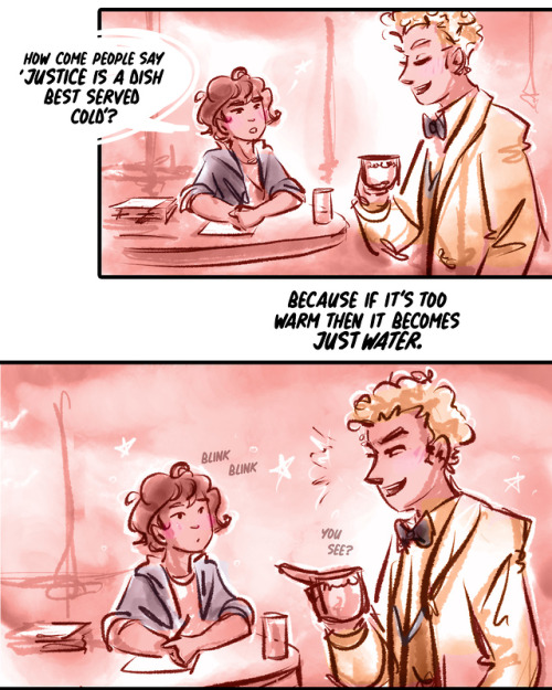 calluponthestars:…I don’t have a separate blog for Good Omens yet but I love drawi