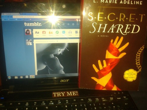 mylittlesecret1979:  My new book and Tumblr this is my night.  we&rsquo;re on your dash!! but wh