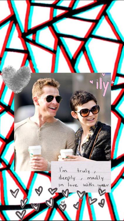 ginnifer goodwin & josh dallas lockscreencredit to @slayscreenlocksplease appreciate my work and