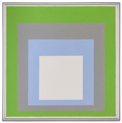 Josef Albers | Study to Homage to the Square: Sudden Springoil on masonite24 x 24 in.painted in 1956