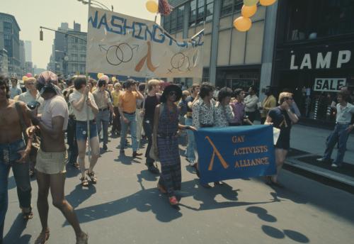 agelessphotography:Gay Activists Alliance at Christopher Street Liberation Day, Yigal Mann, 1971