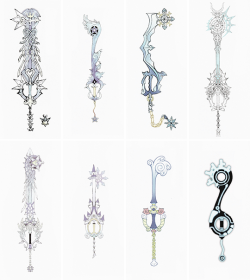 iosakisaka:                                  kingdom hearts weapons: keyblades &amp; keychains set