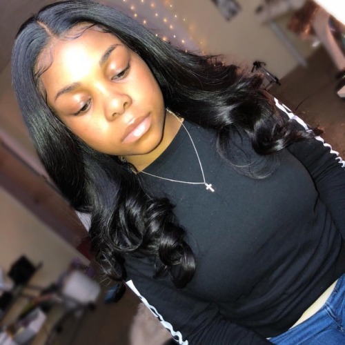 Frontal wig on my gorgeous client yesterday   My holiday specials have started! Frontal WIG installs