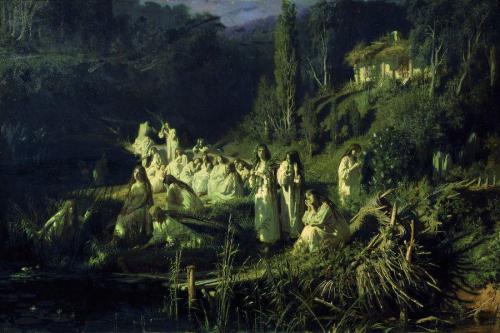 artistkramskoy: Mermaids, 1871, Ivan KramskoiMedium: oil,canvas