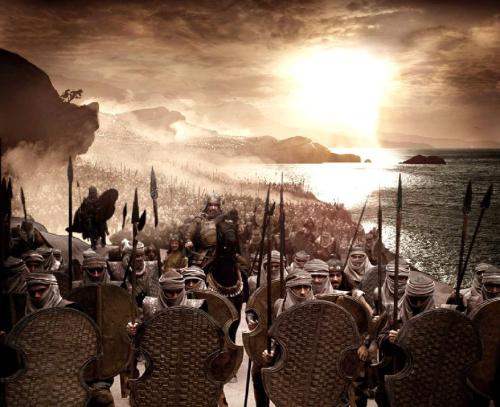 The Battle of Thermopylae. 