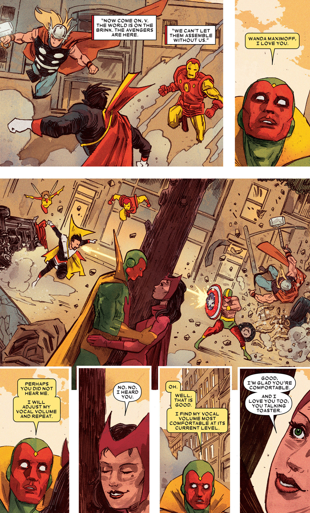 why-i-love-comics:  Vision #7 (2016)written by Tom Kingart by Jordie Bellaire
