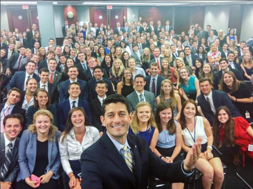 micdotcom:  micdotcom:  micdotcom:  Paul Ryan’s latest Instagram post reveals a major problem with political representation On Saturday, House Speaker Paul Ryan snapped a selfie with a large — and largely homogenous — pool of Capitol Hill interns