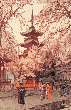 neo-japanesque:  【アニメで見たい】明治・大正・昭和に「浮世絵を蘇らせた」吉田博の版画が、いまでもカワイイ 【I’d love to see this in anime form】 Woodblock prints of Hiroshi Yoshida  who “revived ukiyoe”