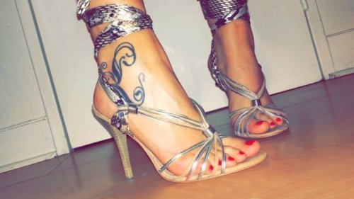 silver heels