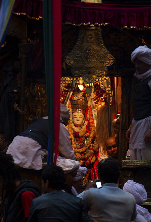 Seto Matsyendranath, a deity of Lokeswara, Nepal