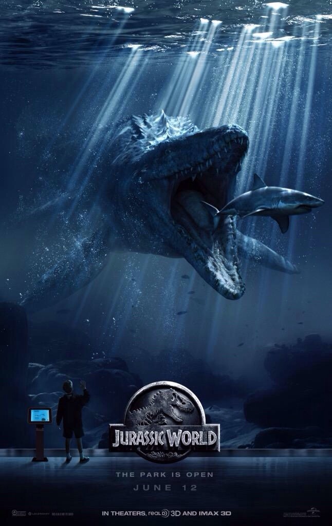 jurassicdaily:  New JURASSIC WORLD poster.
