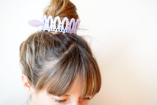 Feather Bun Crown //smallantworkshop