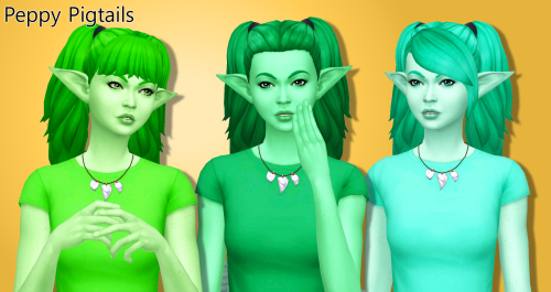 SimLaughLove Pigtails & Braids Hairs in Sorbets Remix Updated recolours from my original posts: 