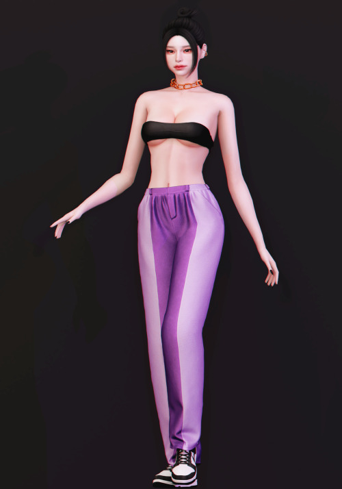 ► DM Top & PantsNew MeshAll LOD’s08 / 20 SwatchesHQ CompatibleTeen to EldersDOWNLOAD — Top / Pan