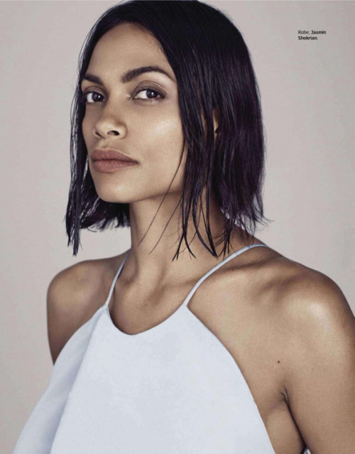 thechanelmuse:Rosario Dawson photographed by David Roemer and styled by Nicolas Klam for Grazia Fran