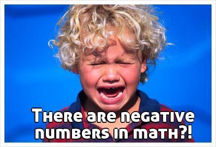 lthmath: Negative numbers were long denied legitimacy in mathematics. We have no evidence of negativ