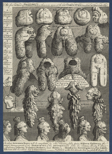 artist-hogarth: The Five Orders of Perriwigs, William HogarthMedium: lithography,paper