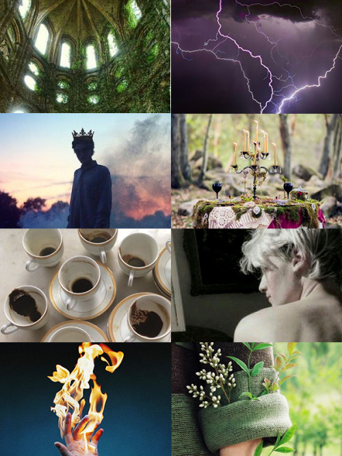 I was tired so I made some OC moodboards. In order: Fael Lavellan, Fley’Rani, Orion Aster, Claudia V