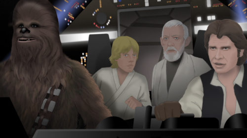 STAR WARS: The Animated Movie.I’ve made an animated version of STAR WARS, and you can watch it on my