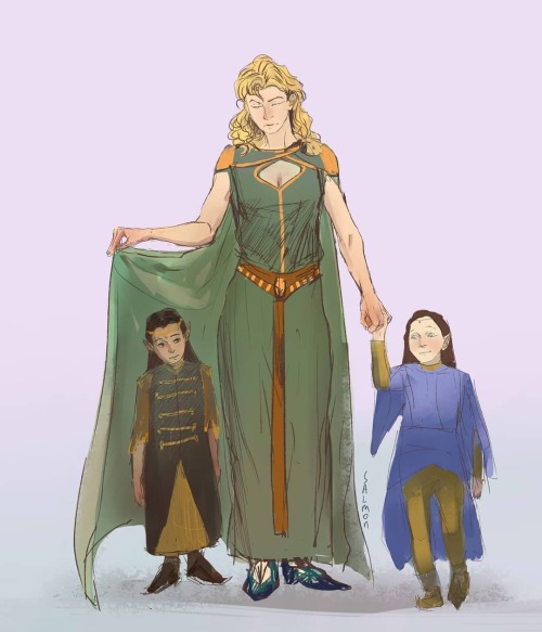 eldamaranquendi: Legendarium by https://twitter.com/SALMON_Line1. Cirdan Nowe2. Amarie &amp; Finrod3