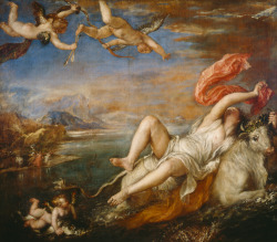 deadpaint:  Titian, Rape of Europa (1559-62)