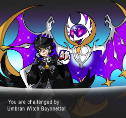 thewonderbun:  Bayonetta featured in Pokemon Sun and Moon!   &lt;3 &lt;3 &lt;3