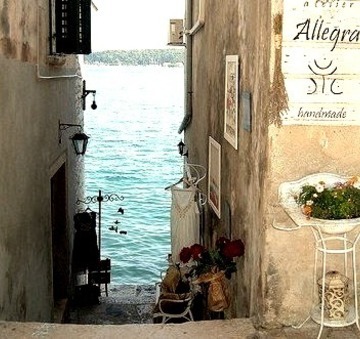 Steps To The Sea, Rovinj, Croatia