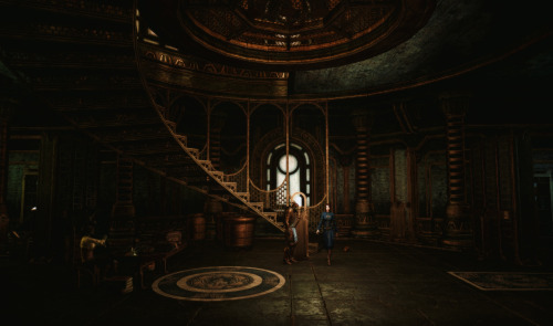 thebeautyoftamriel: Sotha Sil’s Clockwork City, at night.A place full of wonder, but also full