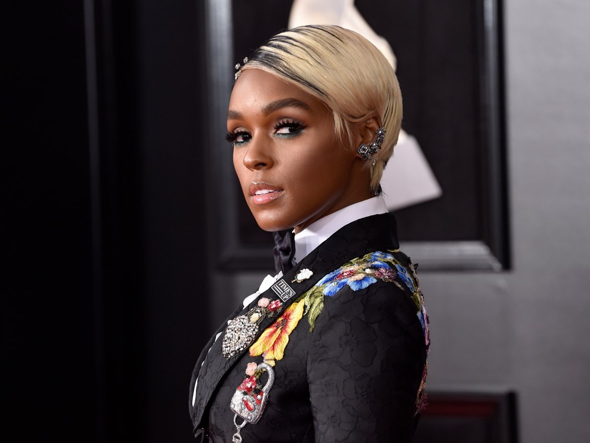 monaedroid:  Janelle Monáe  attends the 60th Annual GRAMMY Awards  Madison Square