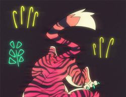 chocodile:  Neon tiger print that I might be selling at Furlandia!Here’s hoping the stars align and I get a table.