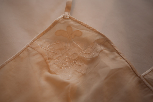 Knickerbocker Stories: Vintage Appreciation: 1930s Silk Kestos Bra & Tap Pant Set with Ribbonwor