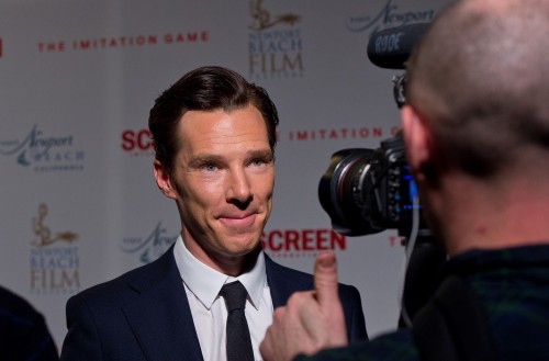 New tab for high res Benedict Cumberbatch attends &lsquo;The Imitation Game&rsquo; pre-BAFTA