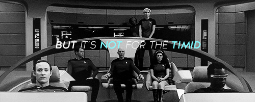 almostsleepy:[10 Days of TNG] 10 - Favorite Quote - Q from Q Who?“If you can’t take a little bloody 