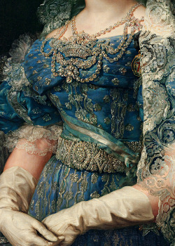 cybertronian:  INCREDIBLE DRESSES IN ART (29/∞)María Cristina de Borbón-Dos Sicilias reina de España by Vicente López y Portaña, 1830